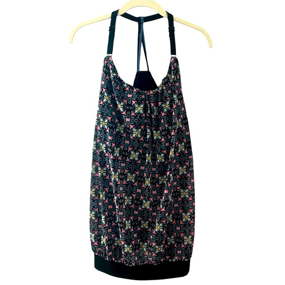 Lane Bryant Cacique Mesh Blouson Swim Tankini Built in Bra!  Size 22 - Picture 2 of 10